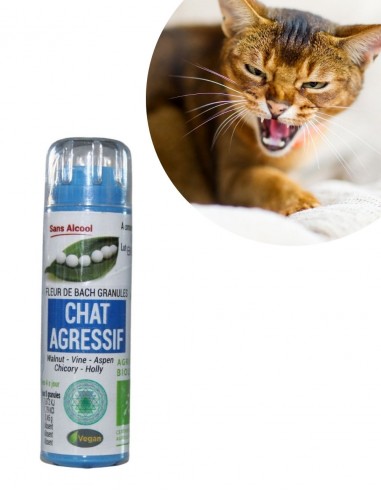 Fleurs de Bach CHAT AGRESSIF - 0% ALCOOL- GRANULES