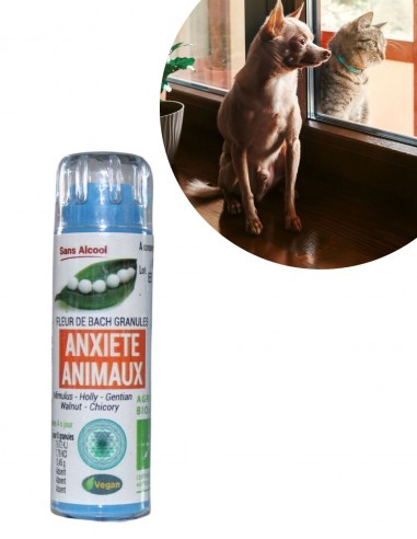 Fleurs de Bach ANIMAUX ANXIETE - 0% ALCOOL- GRANULES